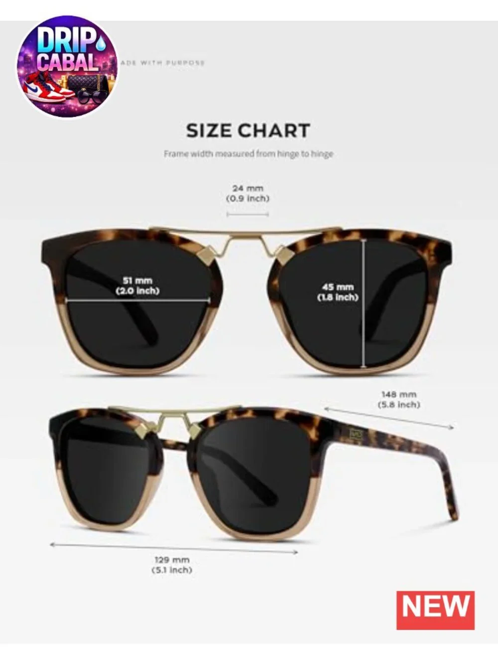 Women's Oversized Square Polarized Sunglasses Acetate Frame UV400